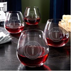 Home Wet Bar Medical Arts Personalized 20 Oz. Stemless Wine Glass HWTB1429
